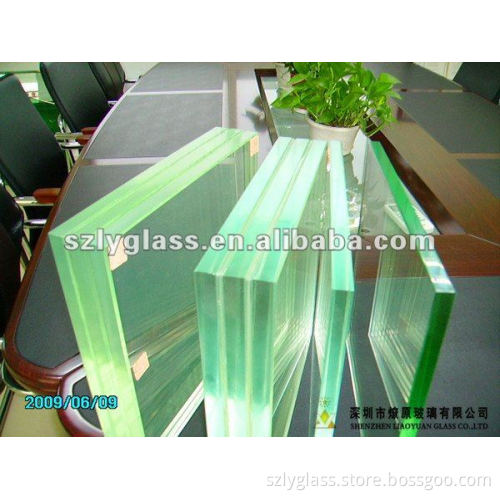 clear laminated glass panels